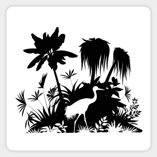 Palms Silhouette Magnet